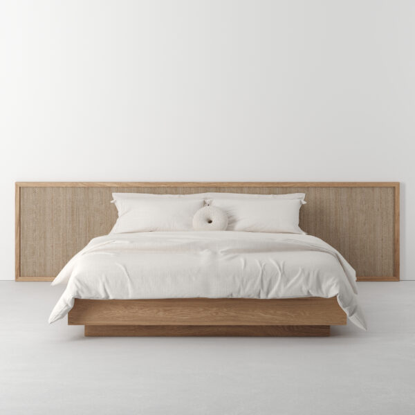 teak rattan bed frame