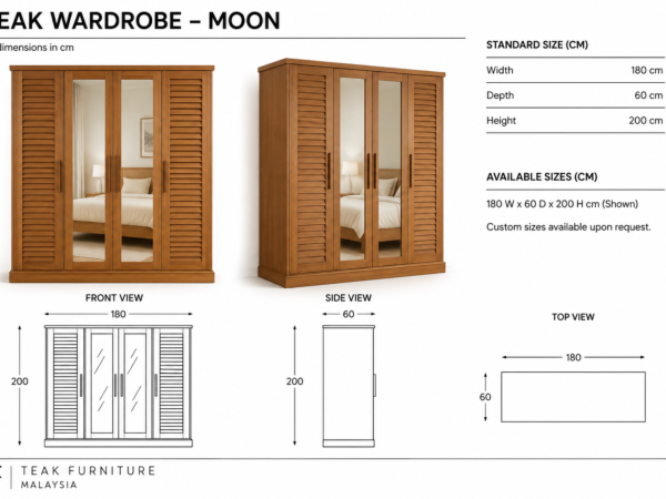 Teak Wardrobe – Moon