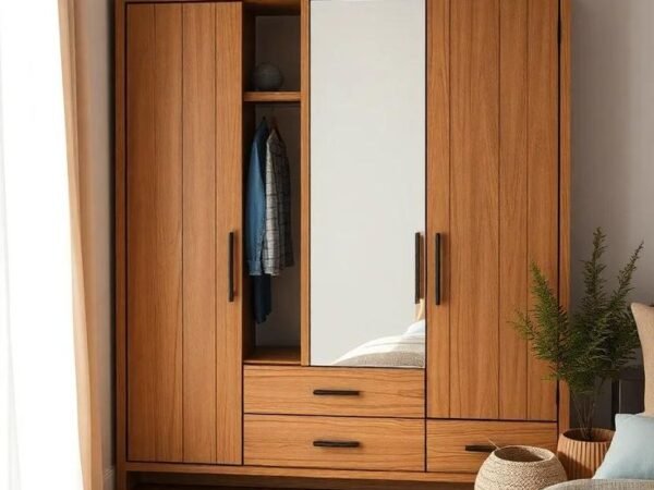 Teakwood Wardrobe – Simple