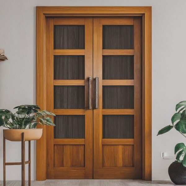 solid teakwood door