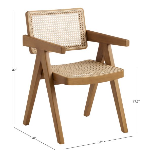 Teak Rattan Dining Chair - Casio - Image 8