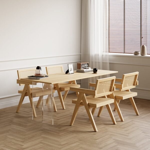 Teak Rattan Dining Chair - Casio - Image 3