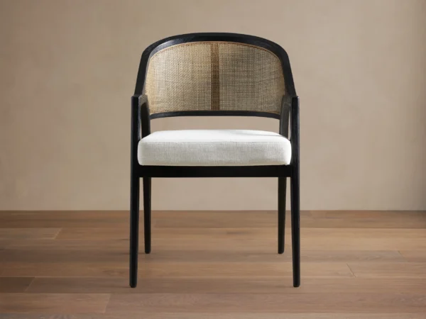 Teakwood Rattan Dining Chair – Flash