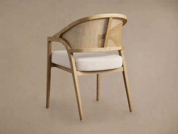 Teakwood Rattan Dining Chair - Flash - Image 5