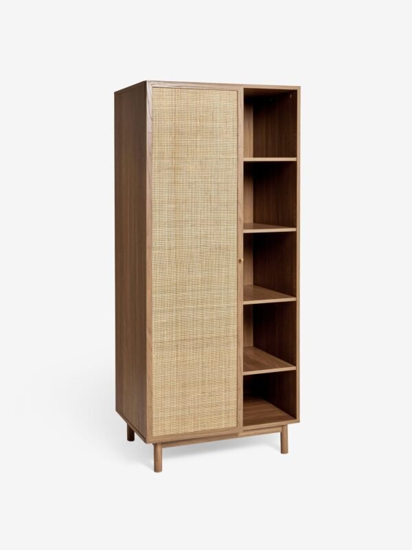 Rattan Teak Wardrobe – Mevish Small - Image 5