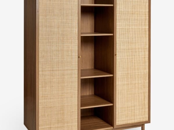 Rattan Teak Wardrobe – Mevish