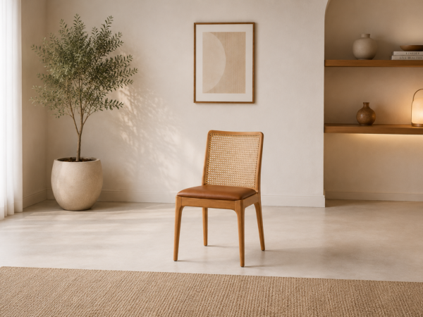 Teak Rattan Dining Chair – Fexy