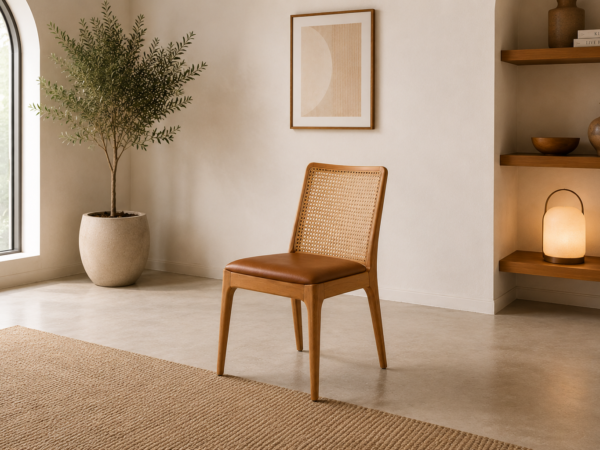 Teak Rattan Dining Chair – Fexy