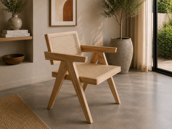 Teak Rattan Dining Chair – Casio