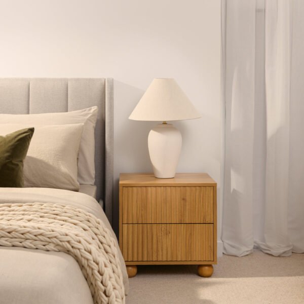 teak bedside table