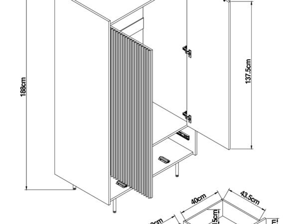 Teak Wardrobe – Breeze Small