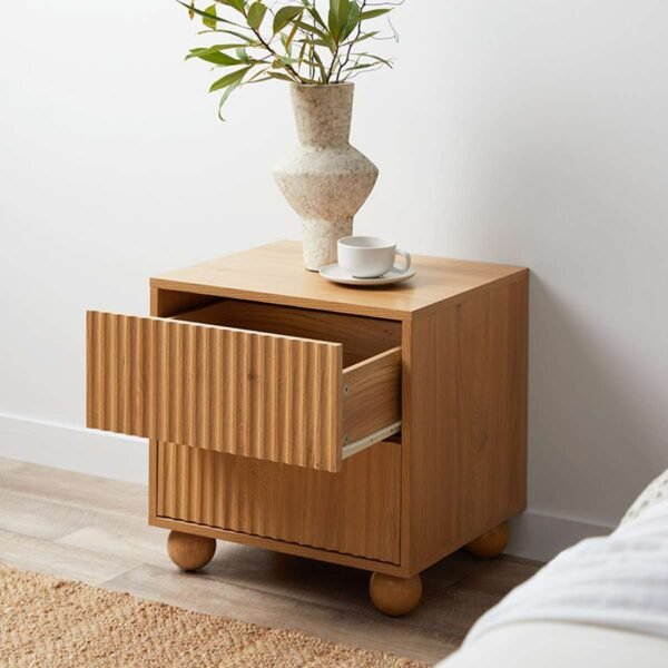 Teak Bedside Table - Deven - Image 3