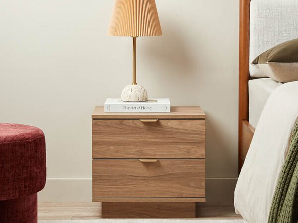 Teak Wood Bedside Table – Shadow