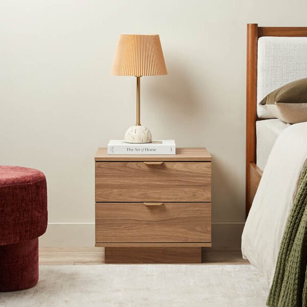 teak wood bedside table