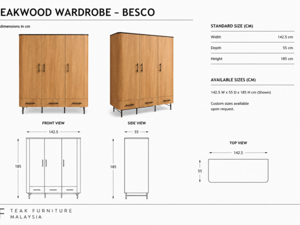 Teakwood Wardrobe – Besco