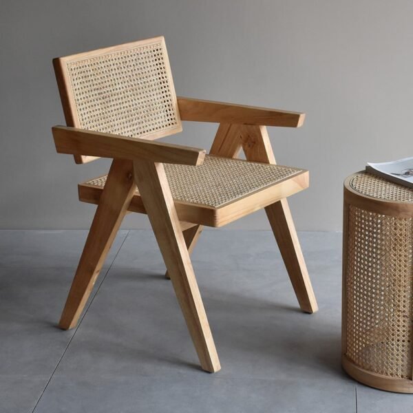 Teak Rattan Dining Chair