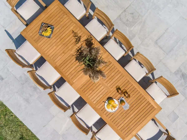 Outdoor Teak Dining Table Extension – Fado