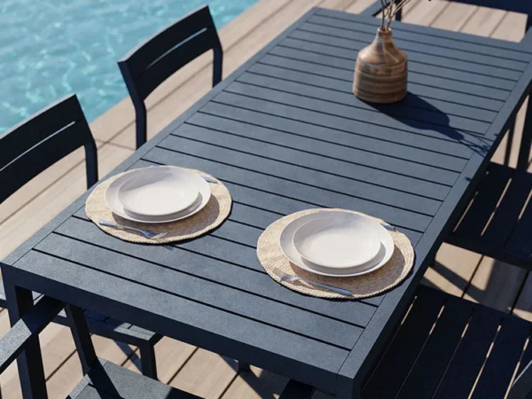 Outdoor Aluminum Dining Table – Carl