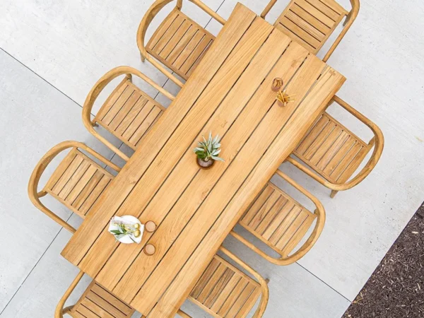 Teak Outdoor Dining Table – Recta