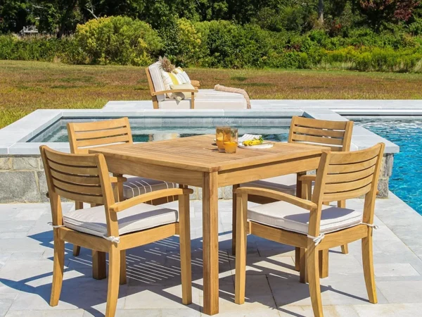 Outdoor Teakwood Dining Table – Simple