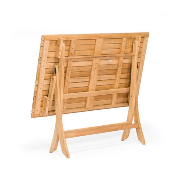 Rectangle Folding Teak Outdoor Dining Table - Image 3