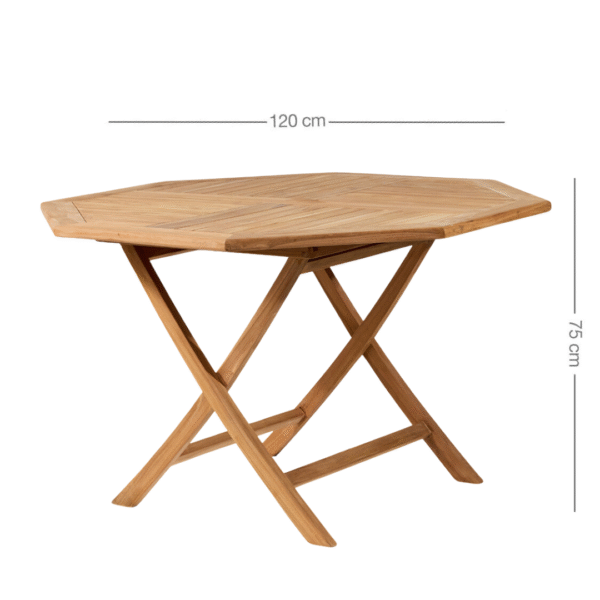 Teak Outdoor Folding Dining Table - Zoo - Image 7