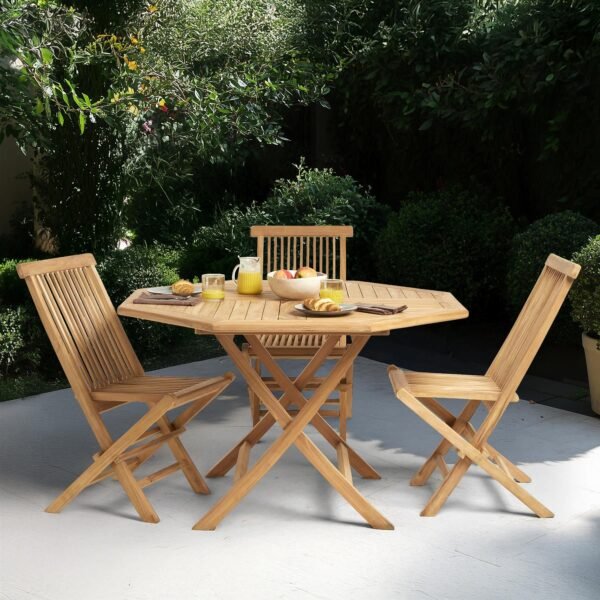 Teak Outdoor Folding Dining Table - Zoo - Image 6