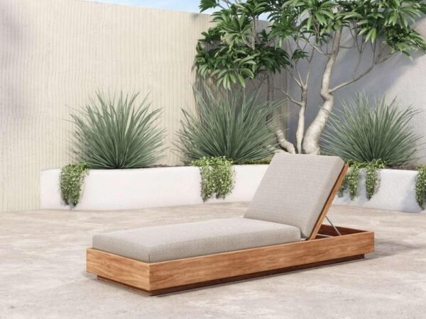 Teakwood Sun Bed – Wax