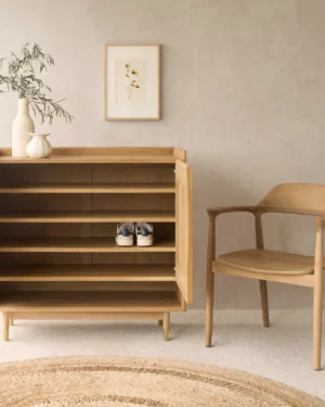 Teak Shoe Cabinet – Wossa