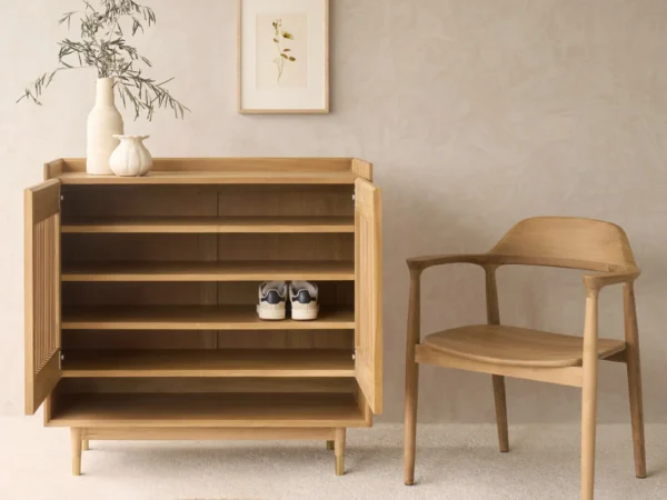 Teak Shoe Cabinet – Wossa