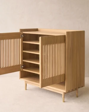 Teak Shoe Cabinet – Wossa