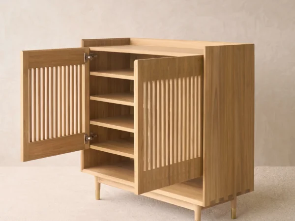 Teak Shoe Cabinet – Wossa