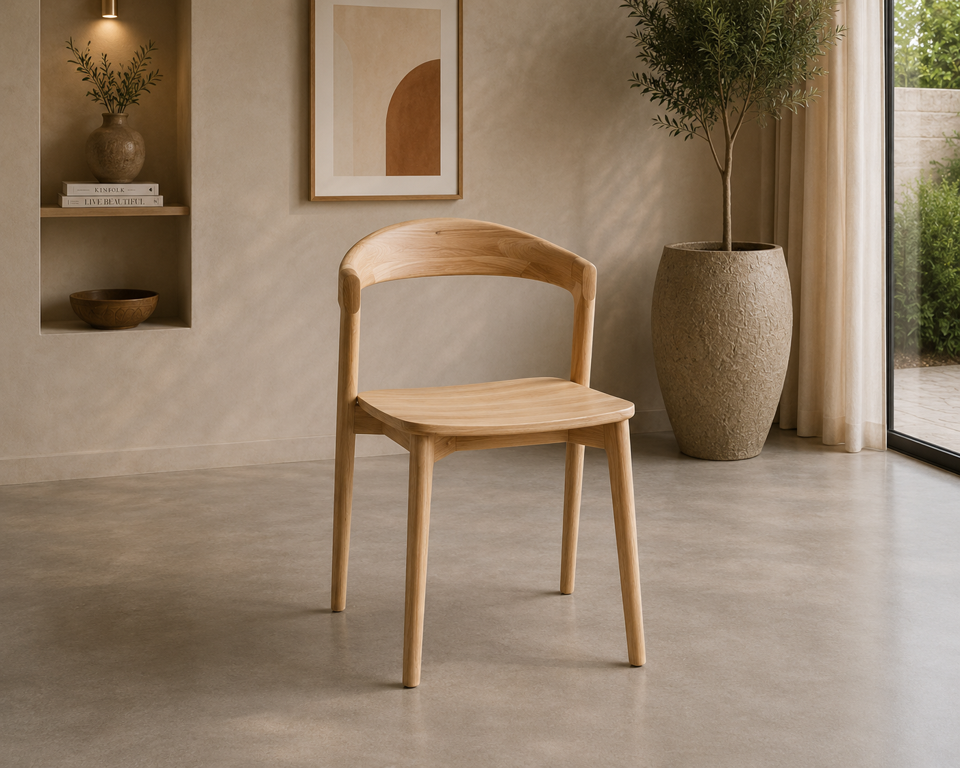Modern Dining Chair - Luxe 1 Teak Dinning Chairs